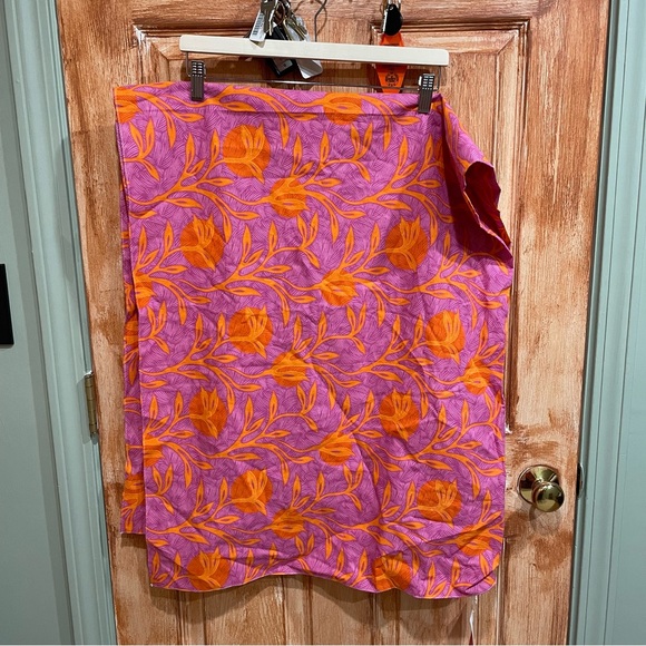 Liberty & Justice Saran Sarong Cover Up in Grotto Pink Print NWT - Picture 2 of 7